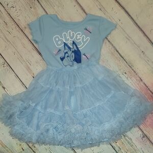 Bluey Fluffy Blue Dress